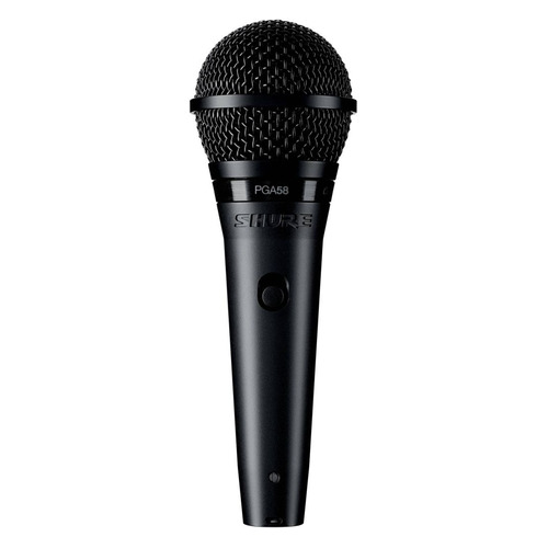 Микрофон SHURE PGA58-XLR-E, черный Noname