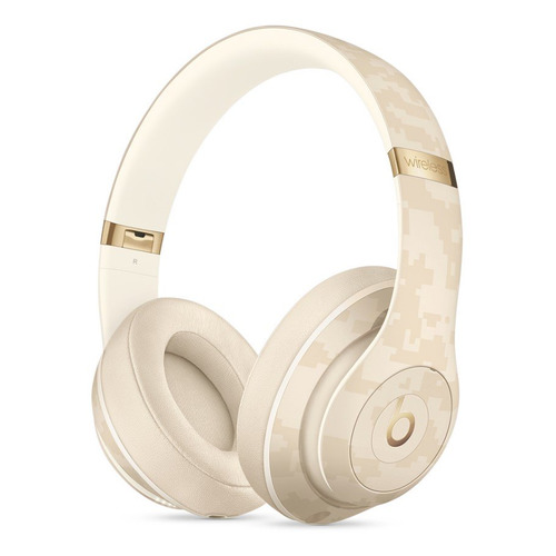 фото Наушники с микрофоном beats studio3 camo collection, 3.5 мм/bluetooth, мониторные, песочный [mwuj2ee/a]