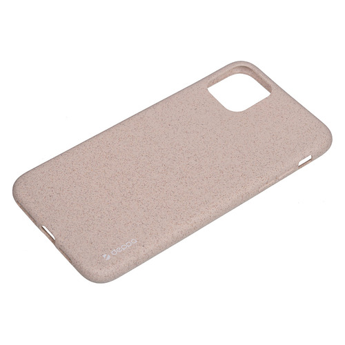 фото Чехол (клип-кейс) deppa eco case, для apple iphone 11 pro max, розовый [87284]