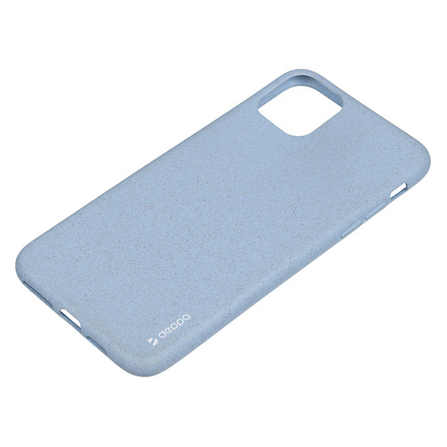 фото Чехол (клип-кейс) deppa eco case, для apple iphone 11 pro max, голубой [87287]