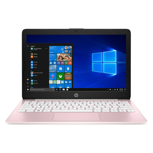 

Ноутбук HP 11-ak0002ur, 11.6", Intel Celeron N4000 1.1ГГц, 4ГБ, 64ГБ eMMC, Intel UHD Graphics 600, Windows 10, 8PJ70EA, розовый
