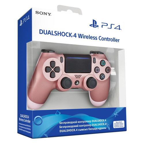 фото Геймпад беспроводной playstation dualshock 4, bluetooth, для playstation 4, розовое золото [ps719949206]