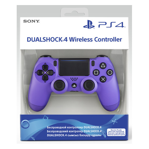 фото Геймпад беспроводной playstation dualshock 4, bluetooth, для playstation 4, пурпурный электрик [ps719955900]