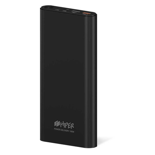 фото Внешний аккумулятор (power bank) hiper forcepower 100w, 20000мaч, черный