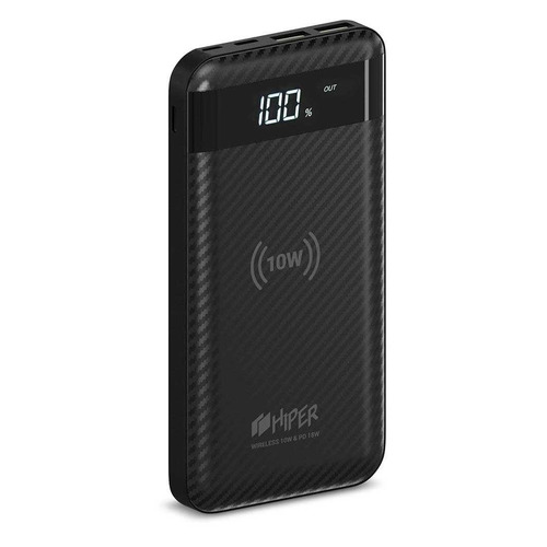 

Внешний аккумулятор (Power Bank) HIPER SX10000, 10000мAч, черный [sx10000 black], SX10000