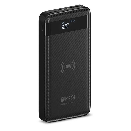 

Внешний аккумулятор (Power Bank) HIPER SX20000, 20000мAч, черный [sx20000 black]