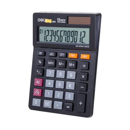 

Калькулятор Deli EM01320, 12-разрядный, черный, EM01320