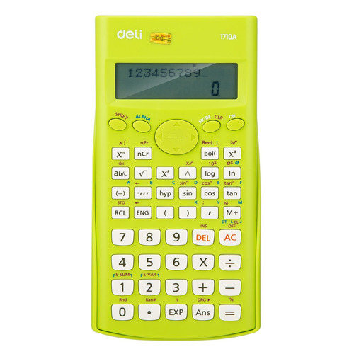 

Калькулятор Deli E1710A/GRN, 10+2-разрядный, зеленый, E1710A/GRN