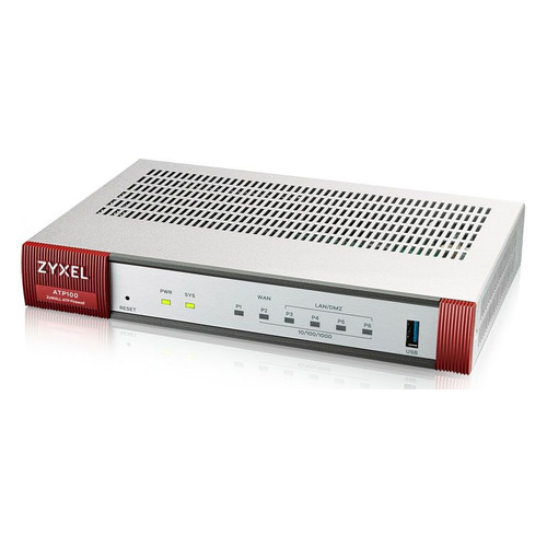 

Межсетевой экран ZYXEL ZyWALL ATP100, серебристый [atp100-ru0102f], ATP100