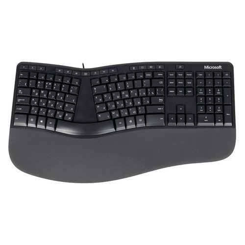 

Клавиатура Microsoft Ergonomic for Business, USB, c подставкой для запястий, черный [lxn-00011], Ergonomic for Business