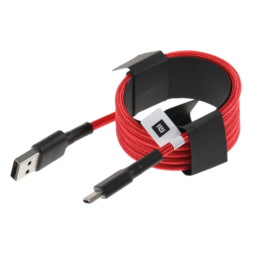 фото Кабель xiaomi mi braided, usb type-c (m) - usb (m), 1м, красный [sjv4110gl]