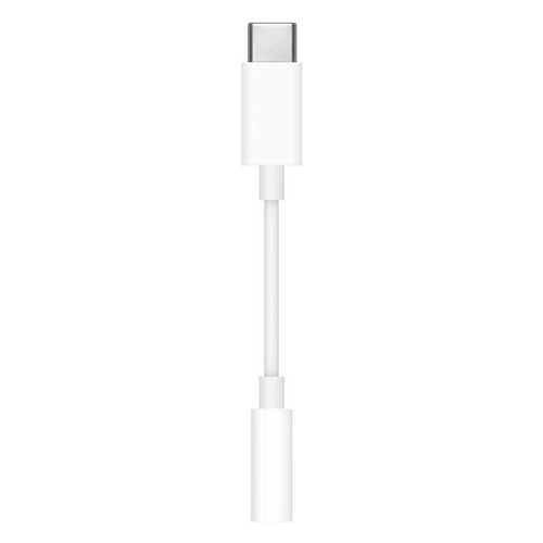 Переходник APPLE MU7E2ZM/A, mini-Jack 3.5 (m), USB Type-C (m), MFI, белый