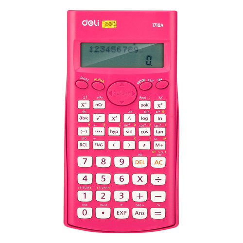 

Калькулятор Deli E1710A/RED, 10+2-разрядный, красный, E1710A/RED