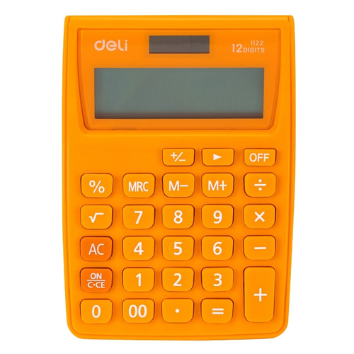 

Калькулятор Deli E1122/OR, 12-разрядный, оранжевый, E1122/OR