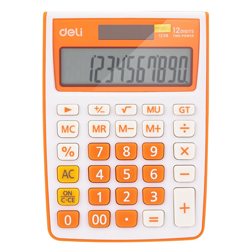 

Калькулятор Deli E1238/OR, 12-разрядный, оранжевый, E1238/OR
