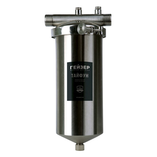 

Корпус Гейзер Тайфун 10х1", серебристый [50647], Тайфун 10х1"