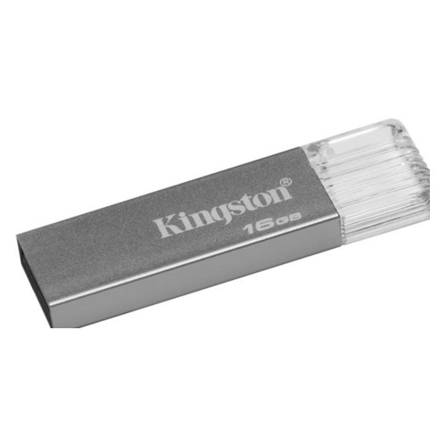 фото Флешка usb kingston datatraveler dt mini 7 16гб, usb3.1, серебристый [dtm7/16gb]