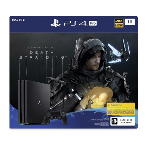 

Игровая консоль PLAYSTATION 4 Pro с 1 ТБ памяти, игрой Death Stranding, черный