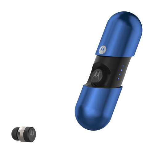 фото Наушники с микрофоном motorola vervebuds 400, bluetooth, вкладыши, синий [sh031rb]