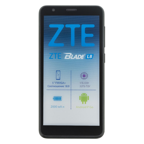 Смартфон ZTE Blade L8 32Gb, черный