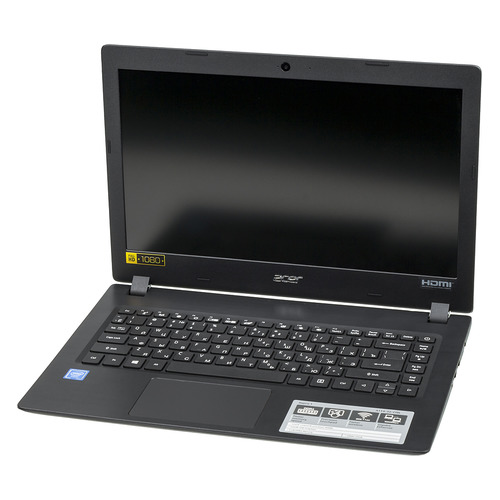 фото Ноутбук acer aspire 1 a114-32-c0jl, 14", intel celeron n4000 1.1ггц, 4гб, 64гб emmc, intel uhd graphics 600, windows 10, nx.gvzer.004, черный