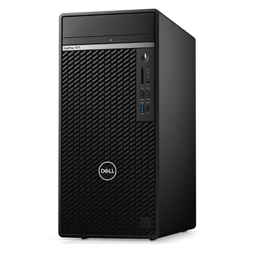 фото Компьютер dell optiplex 7071, intel core i9 9900k, ddr4 16гб, 1тб(ssd), nvidia geforce rtx 2080 - 8192 мб, dvd-rw, cr, windows 10 professional, черный и серебристый [7071-2127]