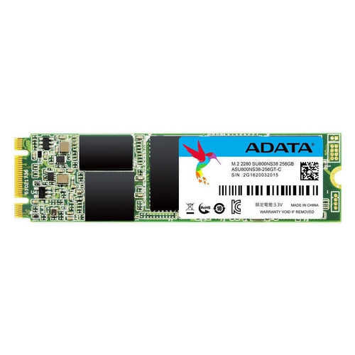 

SSD накопитель A-Data Ultimate SU800 ASU800NS38-256GT-C 256ГБ, M.2 2280, SATA III, ASU800NS38-256GT-C