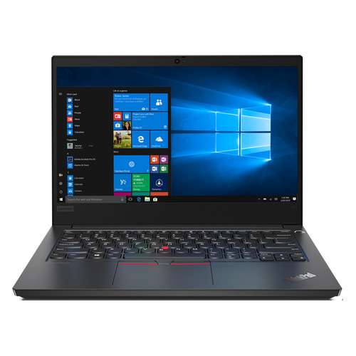 фото Ноутбук lenovo thinkpad e14-iml t, 14", ips, intel core i3 10110u 2.1ггц, 8гб, 1000гб, intel uhd graphics , windows 10 professional, 20ra0010rt, черный