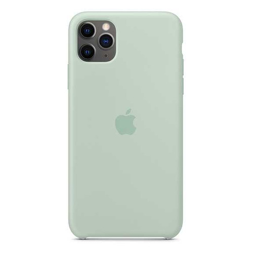 Чехол (клип-кейс) APPLE Silicone Case, для Apple iPhone 11 Pro Max, голубой берилл [mxm92zm/a]