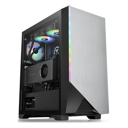 

Корпус ATX Thermaltake H550 TG RGB, Midi-Tower, без БП, черный [ca-1p4-00m1wn-00], H550 TG RGB