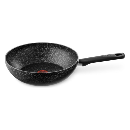 фото Сковорода вок (wok) tefal granit 04192628, 28см, без крышки, черный [9100036469]