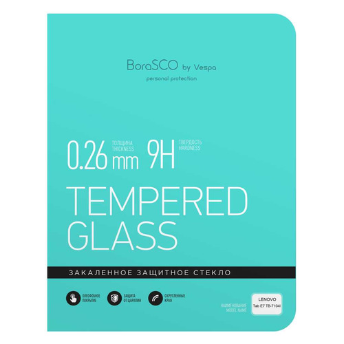 

Защитное стекло BORASCO 38149 для Lenovo Tab E7 TB-7104I, 7", 185 х 104.5 мм, 1 шт, 38149