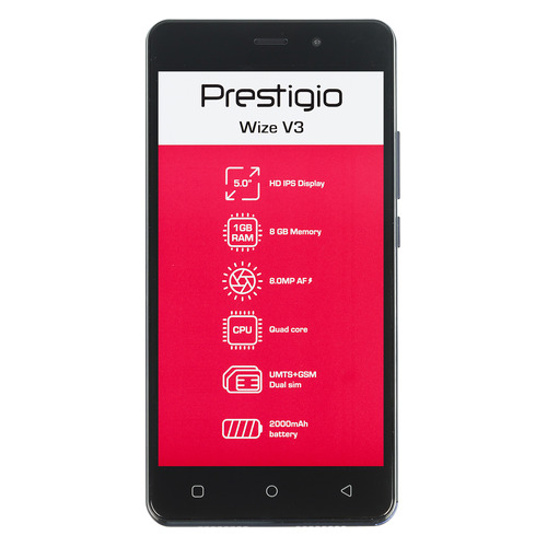 

Смартфон PRESTIGIO Wize V3 8Gb, синий