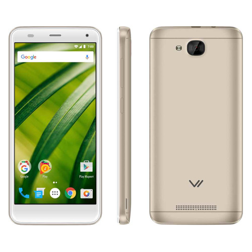 фото Смартфон vertex impress forest 4g 8gb, золотистый