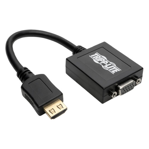 фото Адаптер аудио-видео tripplite p131-06n, hdmi (m) - vga (f) , ver 1.4, 0.15м, ф/фильтр, черный