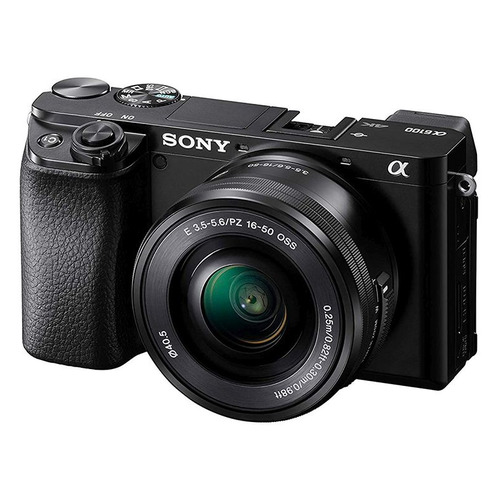 фото Фотоаппарат sony alpha a6100l kit ( 16-50 мм), черный [ilce6100lb.cec]
