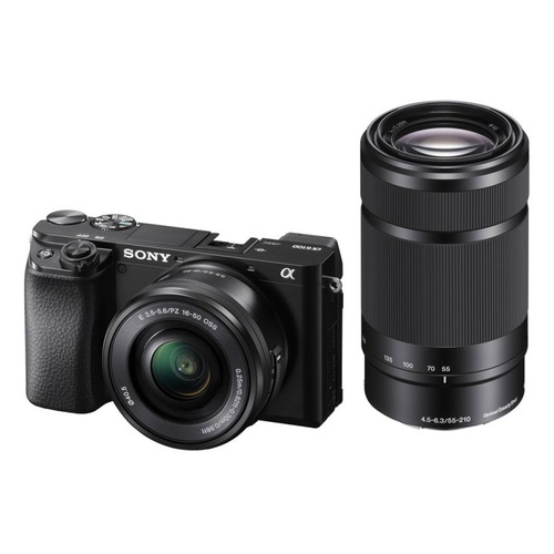 Фотоаппарат SONY Alpha A6100Y kit ( 16-50 мм и 55-210 мм), черный [ilce6100yb.cec]