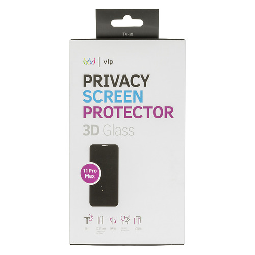 

Пленка защиты информации для экрана VLP Privacy для Apple iPhone 11 Pro Max 77 х 155 мм, конфиденциальная, 1 шт [vlp-3dglp19-65], VLP Privacy