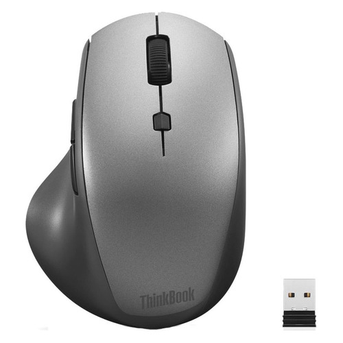 

Мышь Lenovo ThinkBook, оптическая, беспроводная, USB, черный [4y50v81591], ThinkBook