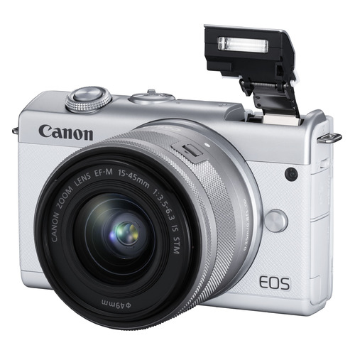 фото Фотоаппарат canon eos m200 kit ( 15-45 is stm), белый [3700c010]