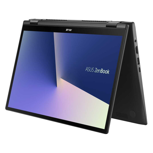 фото Ноутбук asus zenbook flip ux463fa-ai043t, 14", ips, intel core i5 10210u 1.6ггц, 8гб, 256гб ssd, intel uhd graphics , windows 10, 90nb0nw1-m00570, серый