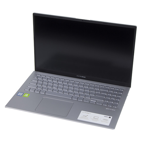 фото Ноутбук asus vivobook x512fl-bq513t, 15.6", intel core i5 8265u 1.6ггц, 8гб, 256гб ssd, nvidia geforce mx250 - 2048 мб, windows 10, 90nb0m92-m06800, серебристый