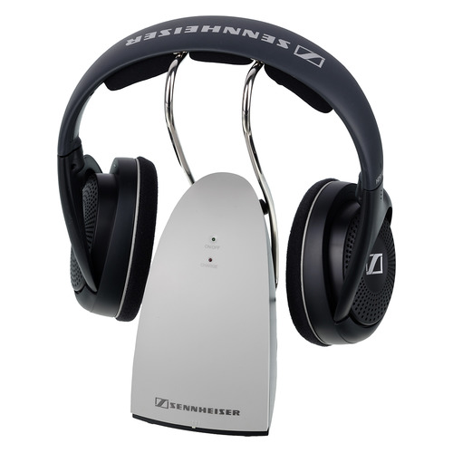 фото Наушники sennheiser rs 120-8 eu, радио, накладные, черный/серебристый [508681]