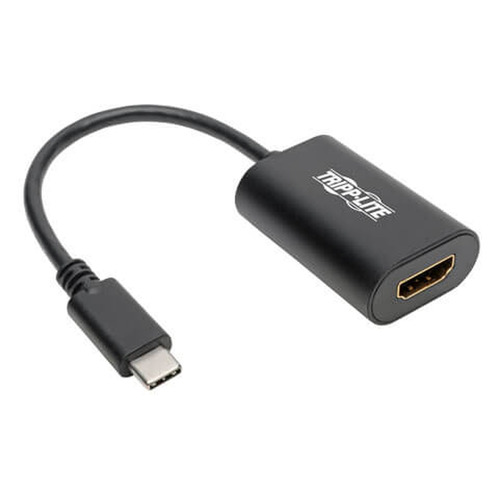 фото Адаптер tripplite u444-06n-hd4k6b, usb type-c (m) (прямой) - hdmi (f) (прямой), круглое, 0.15м, черный