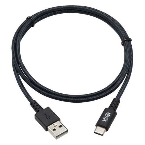 фото Кабель tripplite u038-003-gy-max, usb a(m), usb type-c (m), 0.9м, черный