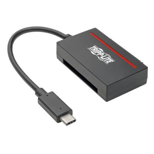 фото Адаптер tripplite u438-cf-sata-5g, usb type-c (m), cf (m), sata (f) 22-pin, 0.12м, черный