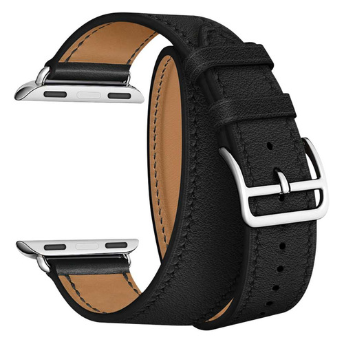 

Ремешок Lyambda Meridiana для Apple Watch Series 3/4/5/6/SE, черный [lwa-01-44-bk], Lyambda Meridiana