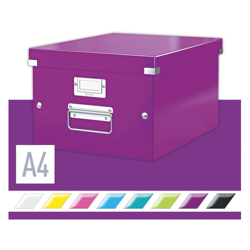 

Короб для хранения Leitz Click & Store, картон, фиолетовый [60440062], Click & Store