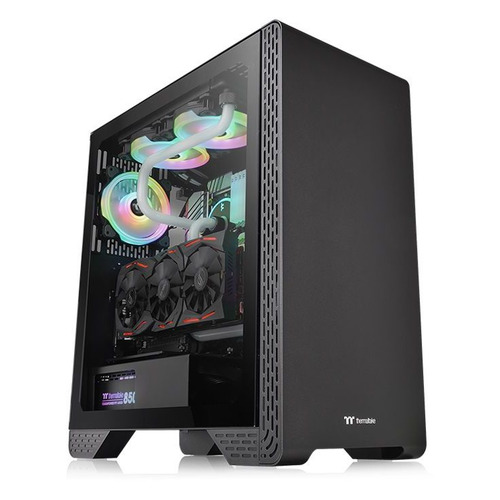 

Корпус ATX Thermaltake S300 TG, Midi-Tower, без БП, черный [ca-1p5-00m1wn-00], S300 TG
