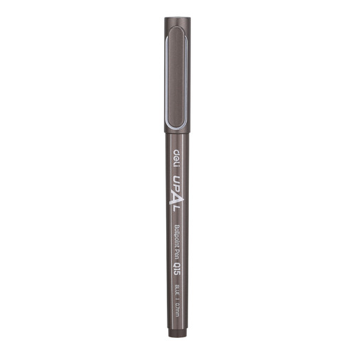 

Ручка шариков. Deli Upal EQ15-BL т.серый мат. d=0.7мм синие 12 шт./кор., EQ15-BL